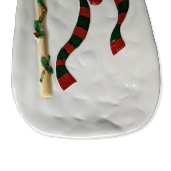 Fitz & Floyd Essentials Snack Therapy Snowman Plate - Picture 4 of 9